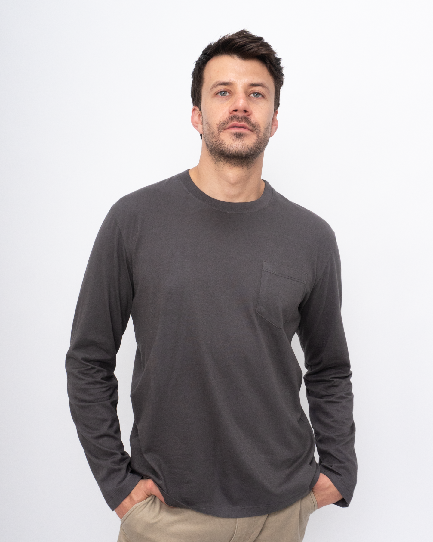 Montecito Supima Long Sleeve Crew